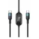 Remax Braided USB 2.0 Cable USB-C male - USB-C male Μαύρο 1m (RC-193a)