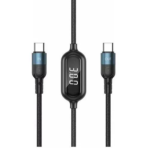 Remax Braided Usb 2.0 Cable Usb-C Male - Usb-C Male Μαύρο 1M (Rc-193A)