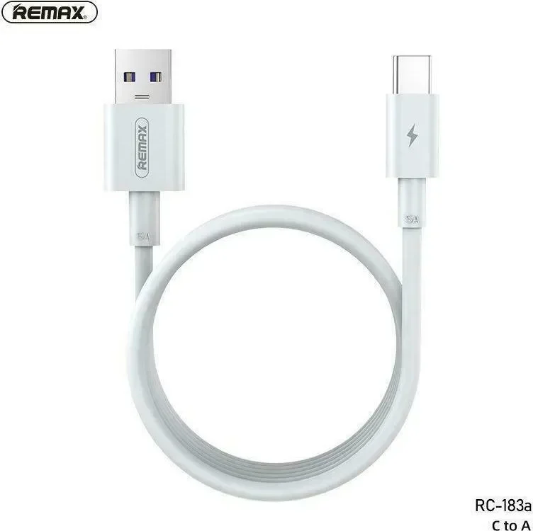 Remax Usb 2.0 Cable Usb-C Male - Usb-A Male Λευκό 2M (Rc-183A)