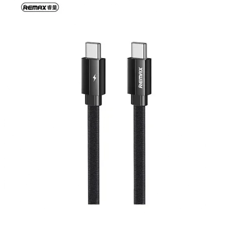 Remax Colorado Series Braided USB 2.0 Cable USB-C male – USB-C male Μαύρο 1m (RC-196c)