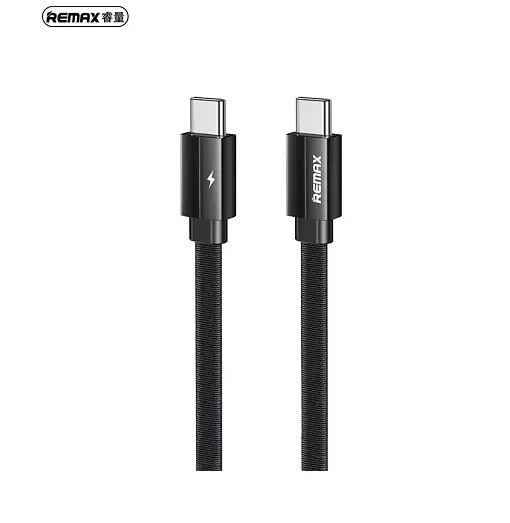 Remax Colorado Series Braided Usb 2.0 Cable Usb-C Male - Usb-C Male Μαύρο 1M (Rc-196C)