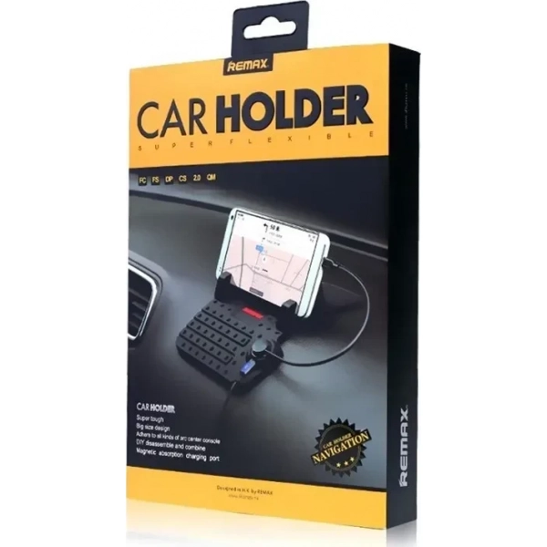 Remax Βάση Κινητού Αυτοκινήτου Car Holder & Type-C Cable με Μαγνήτη