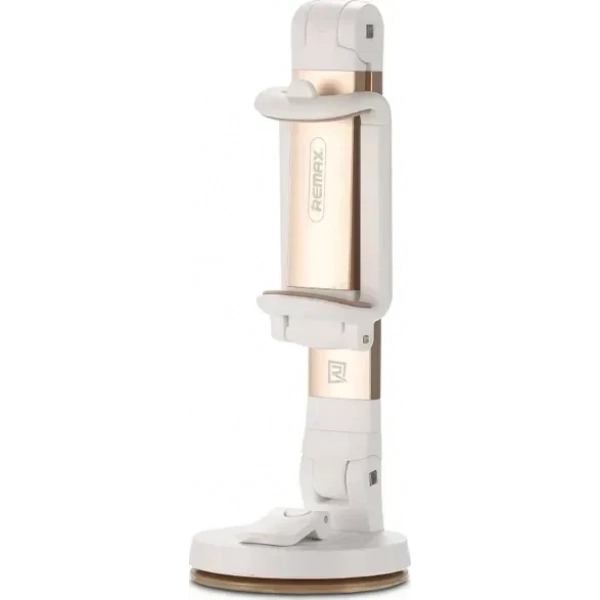 Remax Βάση Κινητού και Tablet Αυτοκινήτου RM-C23 White / Gold με Ρυθμιζόμενα Άγκιστρα