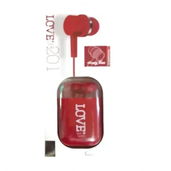 Elmcoei LOVE EV201 Handsfree Μονό με Βύσμα 3.5mm Κόκκινο