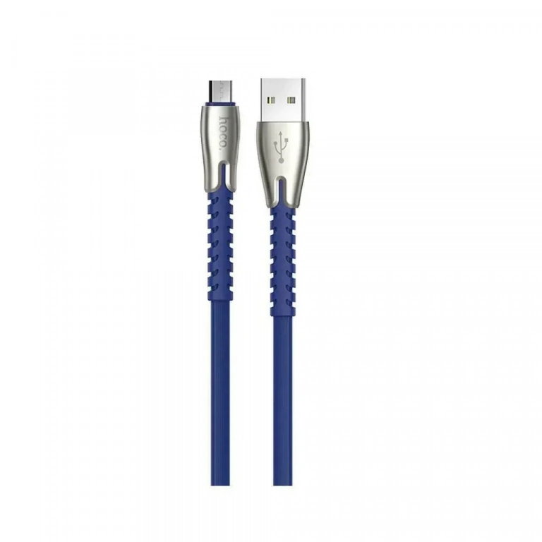 Hoco Flat USB 2.0 to micro USB Cable Μπλε 1.2m (U58 Core)