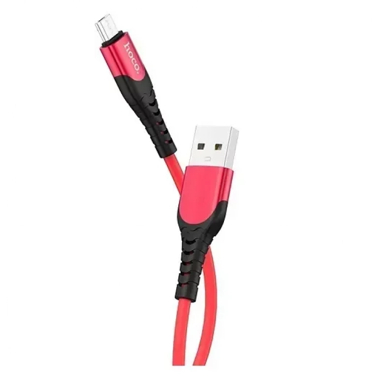 Hoco Regular USB 2.0 to micro USB Cable Κόκκινο 1.2m (U80)