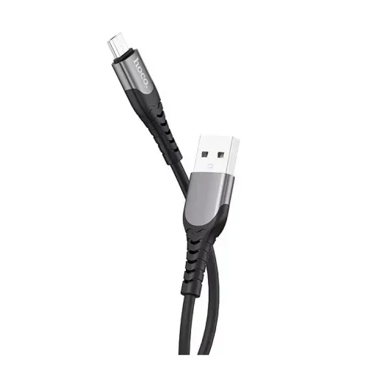 Hoco Regular USB 2.0 to micro USB Cable Μαύρο 1.2m (U80)