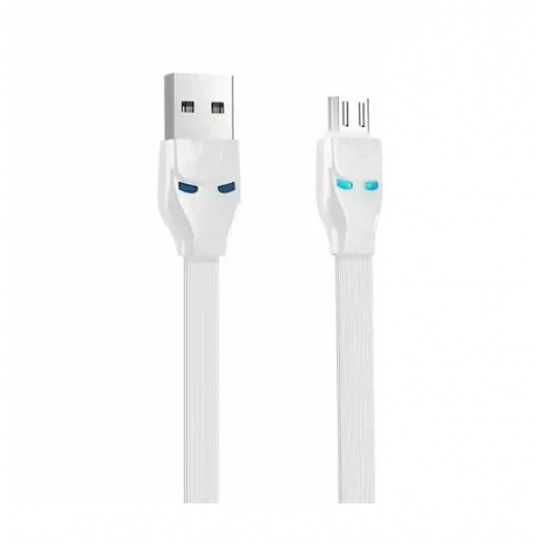 Hoco Regular USB 2.0 to micro USB Cable Λευκό 1.2m (U14 Steel Man)