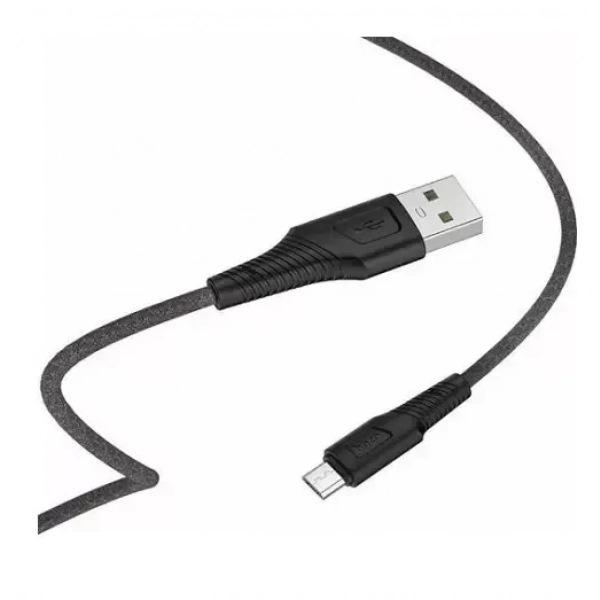 Hoco Braided USB 2.0 to micro USB Cable Μαύρο 1m (X58 Airy)