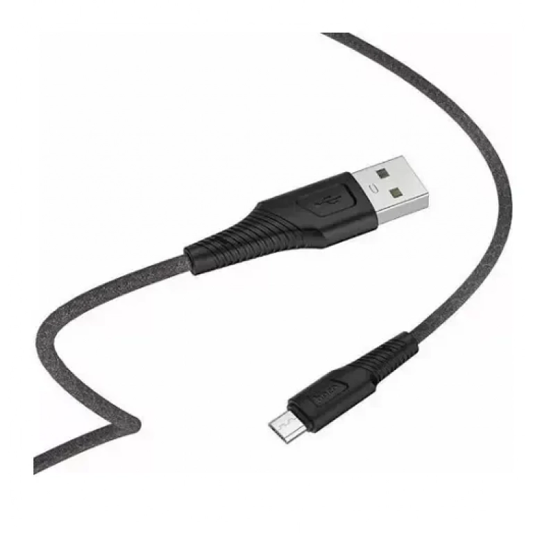 Hoco Braided USB 2.0 to micro USB Cable Μαύρο 1m (X58 Airy)