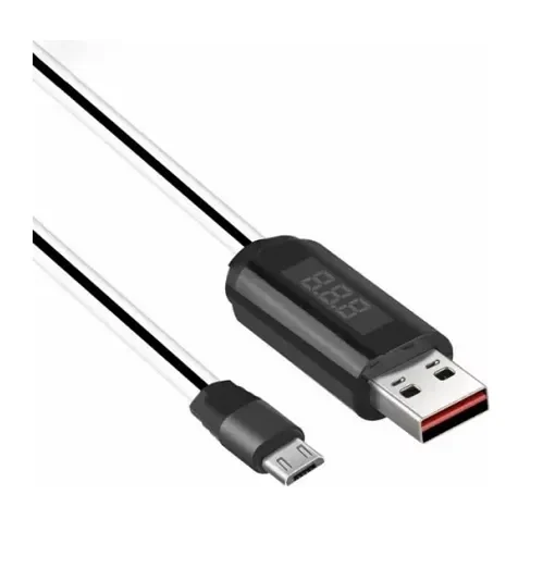 Hoco Regular Usb 2.0 To Micro Usb Cable Λευκό 1M (U29 Led)