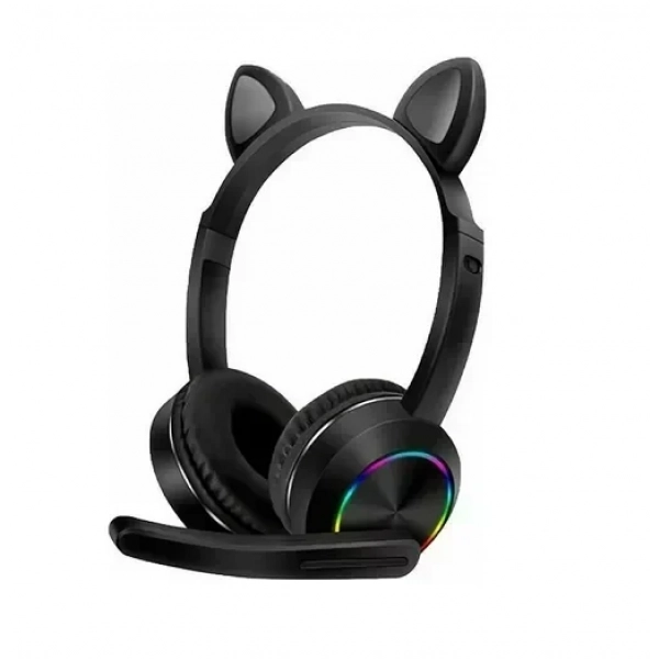 AKZ-02080 Ασύρματα/Ενσύρματα Over Ear Παιδικά Ακουστικά Μαύρα