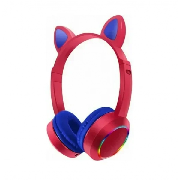 AKZ-K24 Ασύρματα Bluetooth On Ear Ακουστικά Κόκκινα