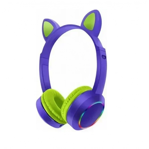 AKZ-K24 Ασύρματα Bluetooth On Ear Ακουστικά Μωβ