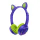 AKZ-K24 Ασύρματα Bluetooth On Ear Ακουστικά Μωβ