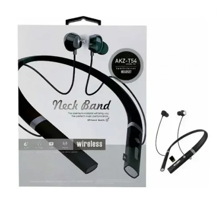 AKZ-T54 In-ear Bluetooth Handsfree Μαύρο