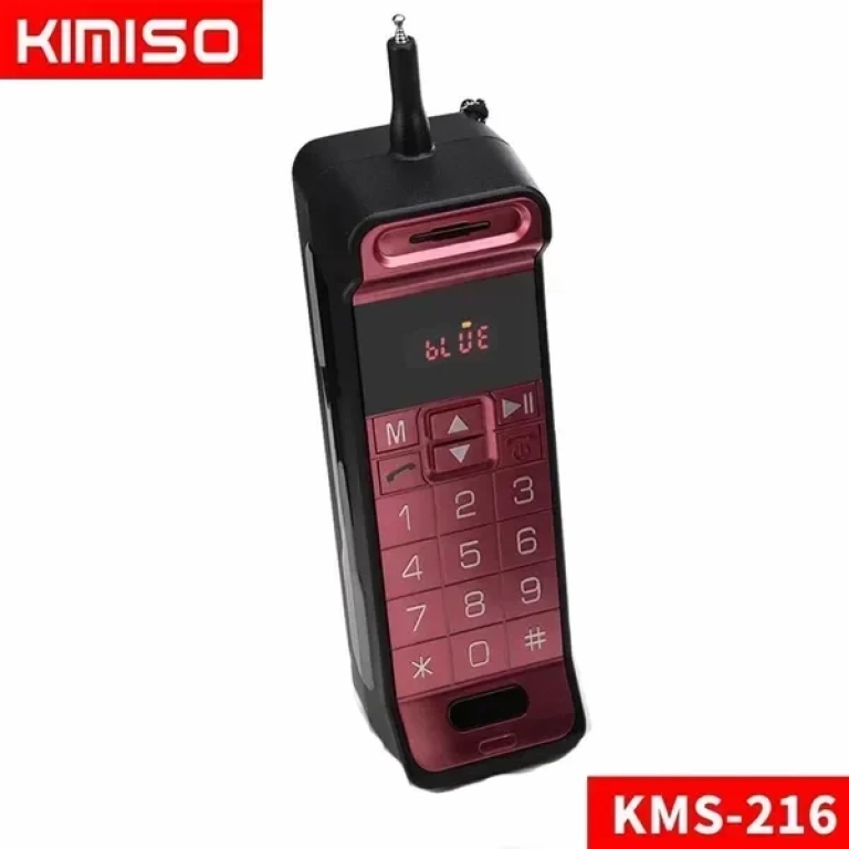 Kimiso KMS-216 Ηχείο Bluetooth 5W με 6 ώρες Λειτουργίας Red
