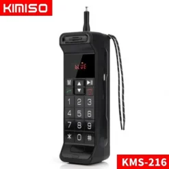 Kimiso KMS-216 Ηχείο Bluetooth 5W με Ραδιόφωνο και 6 ώρες Λειτουργίας Black