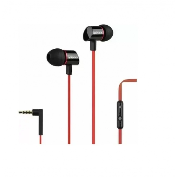 Ipipoo IP-A300Hi In-ear Handsfree με Βύσμα 3.5mm Κόκκινο