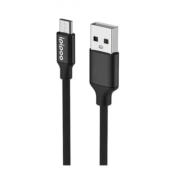 Ipipoo Braided USB 2.0 to micro USB Cable Λευκό 0.3m (KP-14)