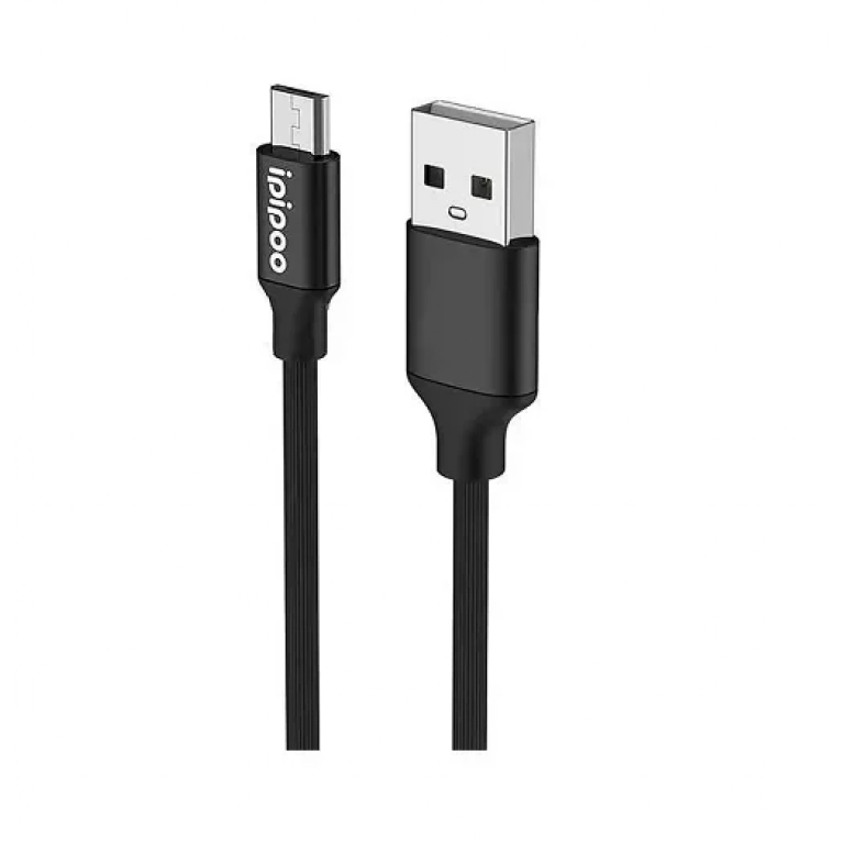 Ipipoo Braided USB 2.0 to micro USB Cable Λευκό 0.3m (KP-14)