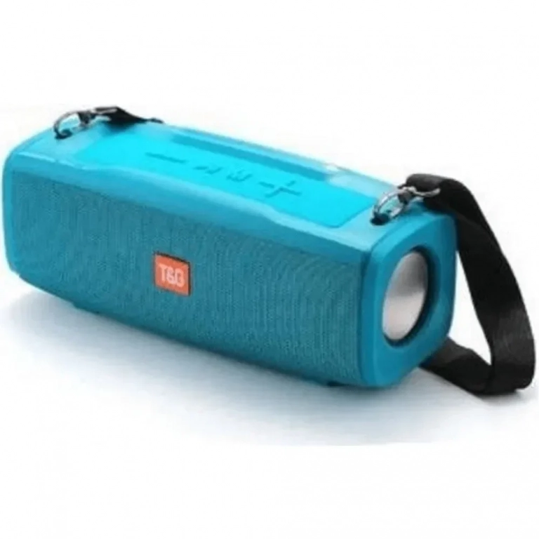 T&G TG-624 Ηχείο Bluetooth 10W με Ραδιόφωνο και 10 ώρες Λειτουργίας Light Blue