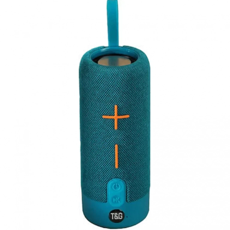 T&G TG-619 Ηχείο Bluetooth 10W με Ραδιόφωνο και 2 ώρες Λειτουργίας Light Blue