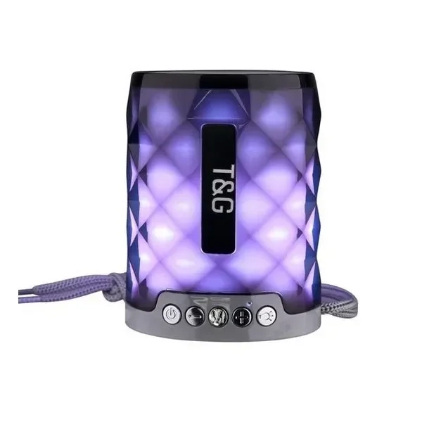 T&G TG155 Ηχείο Bluetooth 5W με Ραδιόφωνο και 3 ώρες Λειτουργίας Grey