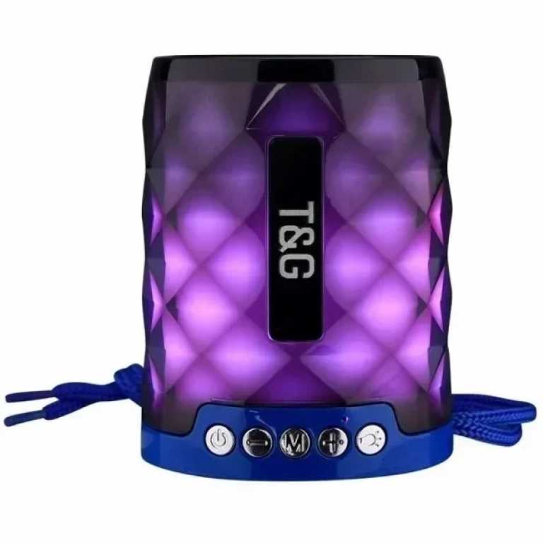 T&G TG155 Ηχείο Bluetooth 5W με Ραδιόφωνο και 3 ώρες Λειτουργίας Blue