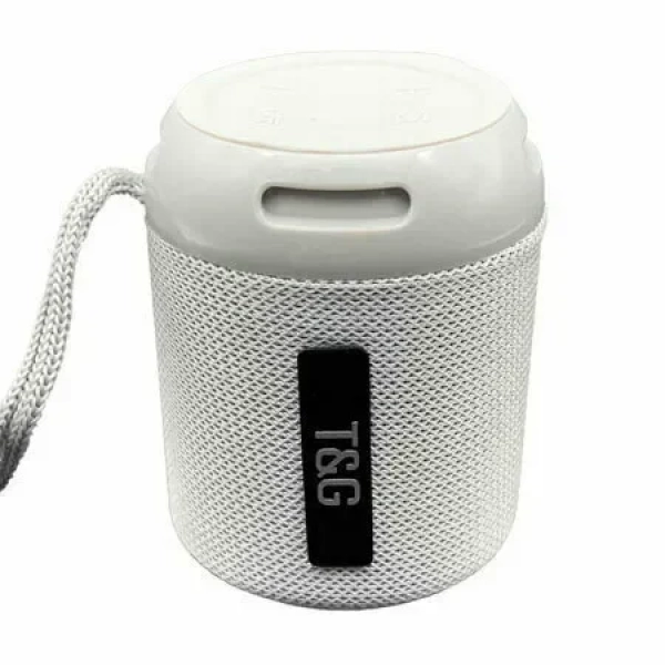 T&G TG-129 Ηχείο Bluetooth 5W με Ραδιόφωνο και 3 ώρες Λειτουργίας White