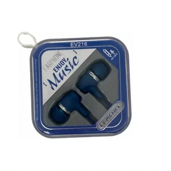 Elmcoei EV216 In-ear Handsfree με Βύσμα 3.5mm Μπλε