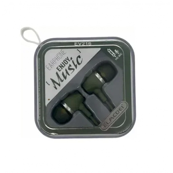 Elmcoei EV216 In-ear Handsfree με Βύσμα 3.5mm Πράσινο