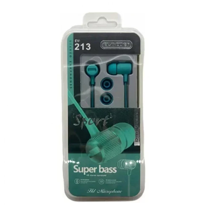 Elmcoei EV-213 In-ear Handsfree με Βύσμα 3.5mm Πράσινο