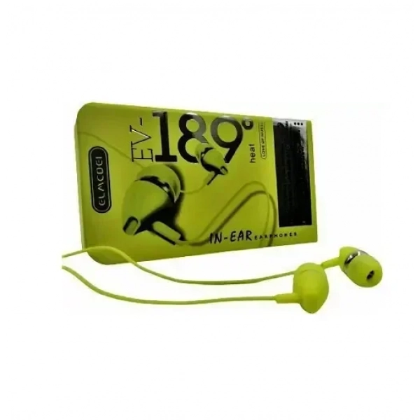 Elmcoei EV189 In-ear Handsfree με Βύσμα 3.5mm Κίτρινο