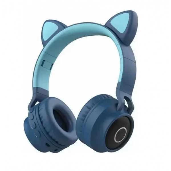 Giby Catear CA-028 Ασύρματα/Ενσύρματα On Ear Ακουστικά Μπλε