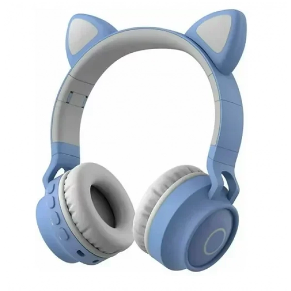 Giby Catear CA-028 Ασύρματα/Ενσύρματα On Ear Ακουστικά Μπλε