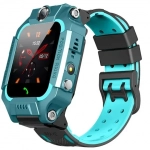 Παιδικό Smartwatch με Καουτσούκ/Πλαστικό Λουράκι Τιρκουάζ Q19 Flip 9102120005