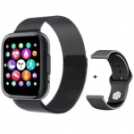 T99 Smartwatch με Παλμογράφο (Μαύρο)