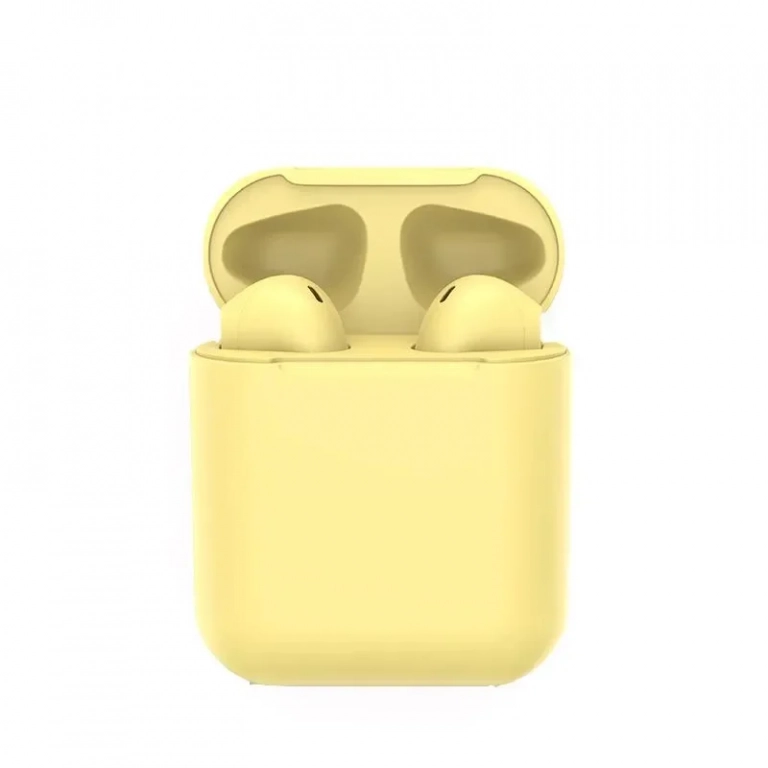 SPM i12 Earbud Bluetooth Handsfree Κίτρινο