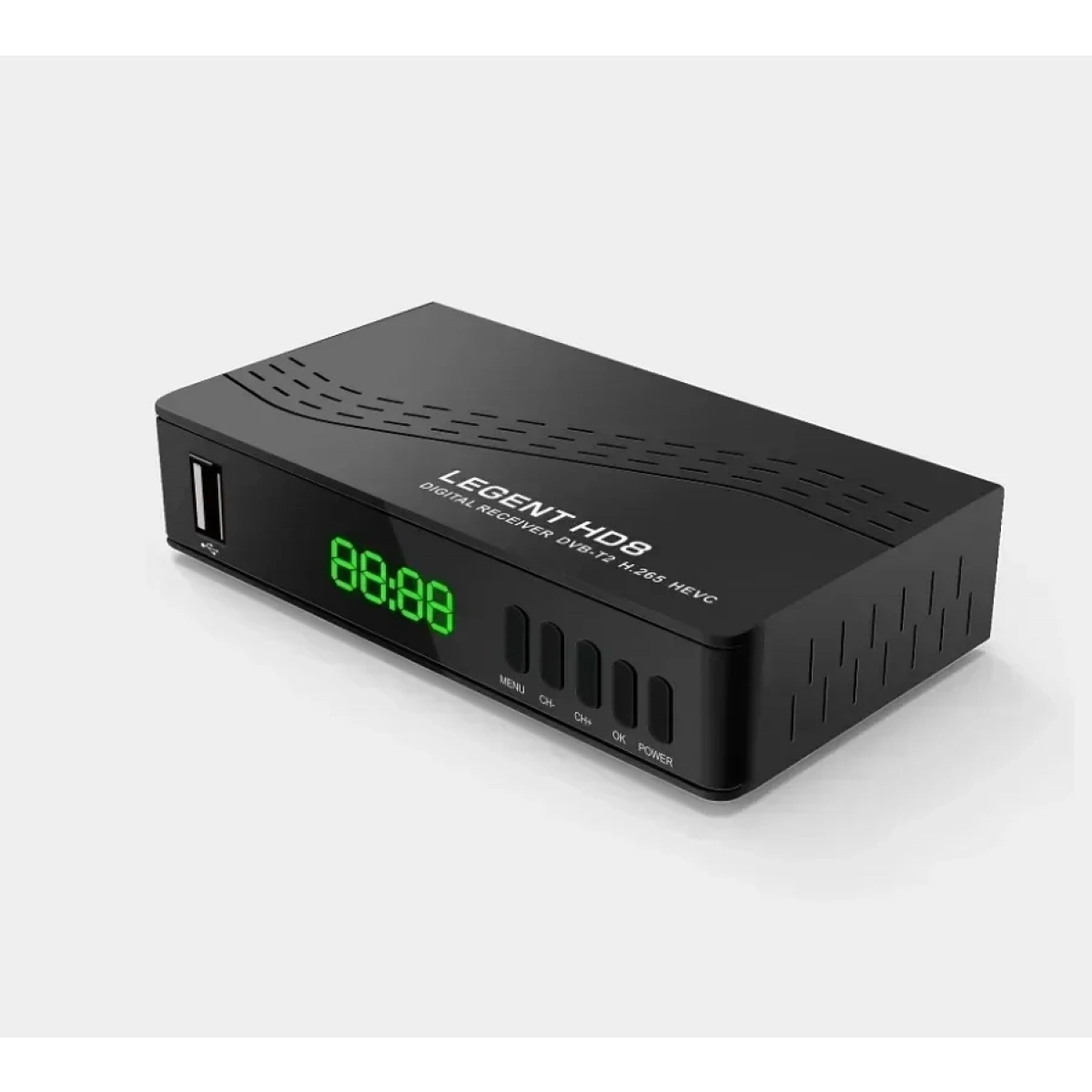 Legent HD8 DVB-T2 H.265 Ψηφιακός Δέκτης Mpeg-4 Full HD (1080p) με Λειτουργία PVR (Εγγραφή σε USB) Σύνδεσεις SCART / HDMI / USB
