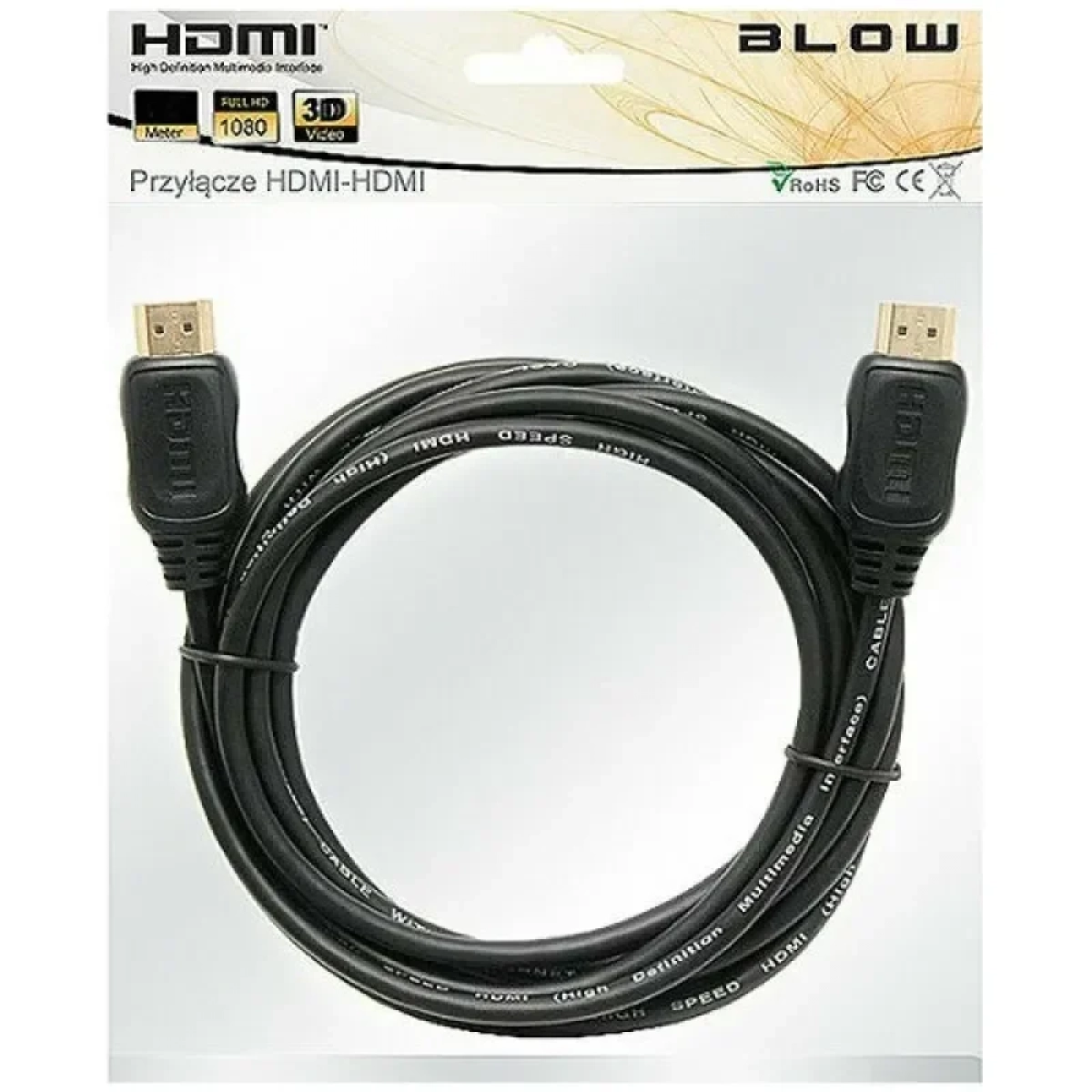 HDMI 1.3 Cable HDMI male – HDMI male 5m Μαύρο