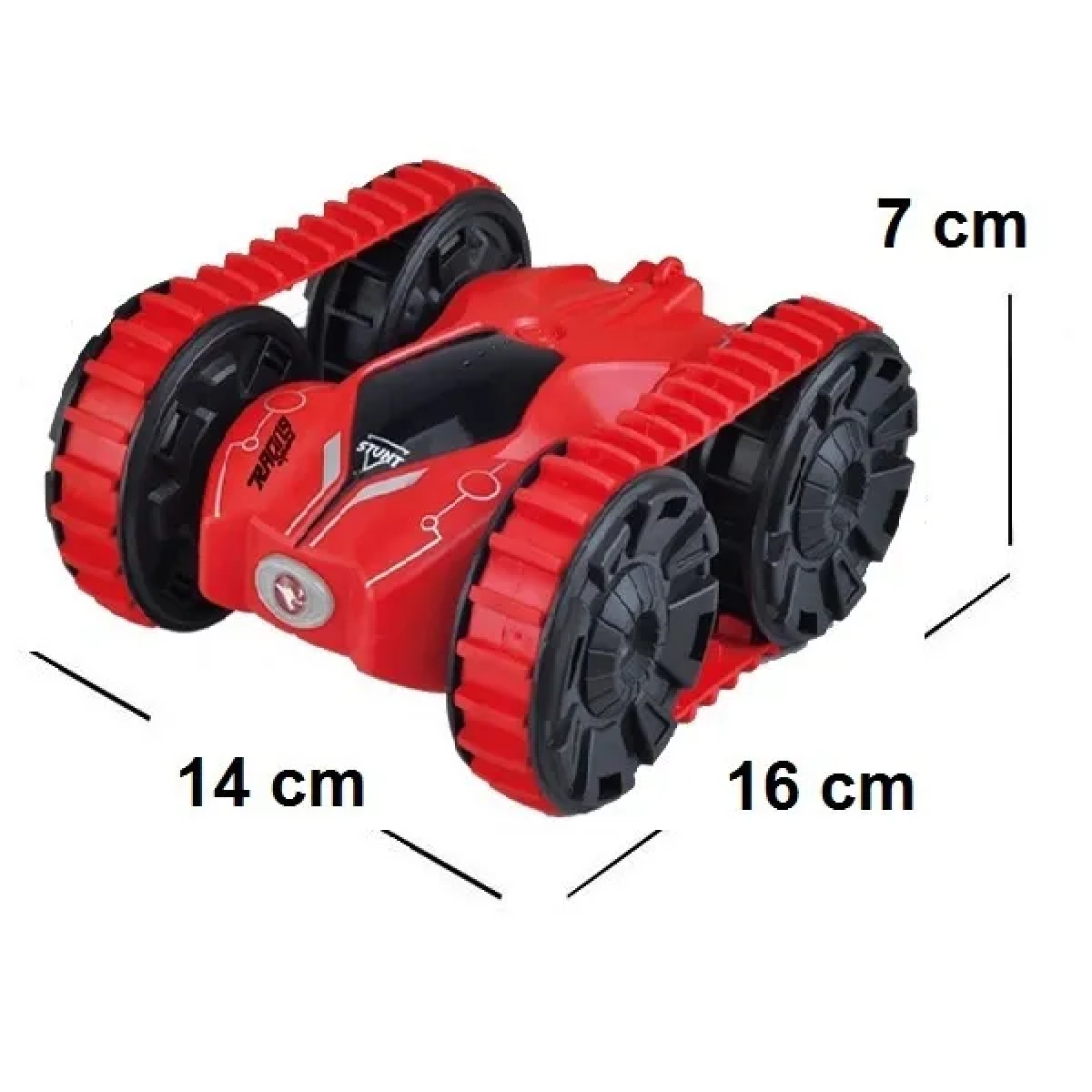 RQ3001 τηλεκατευθυνόμενο αυτοκίνητο stunt διπλής όψης κόκκινο - Image 5
