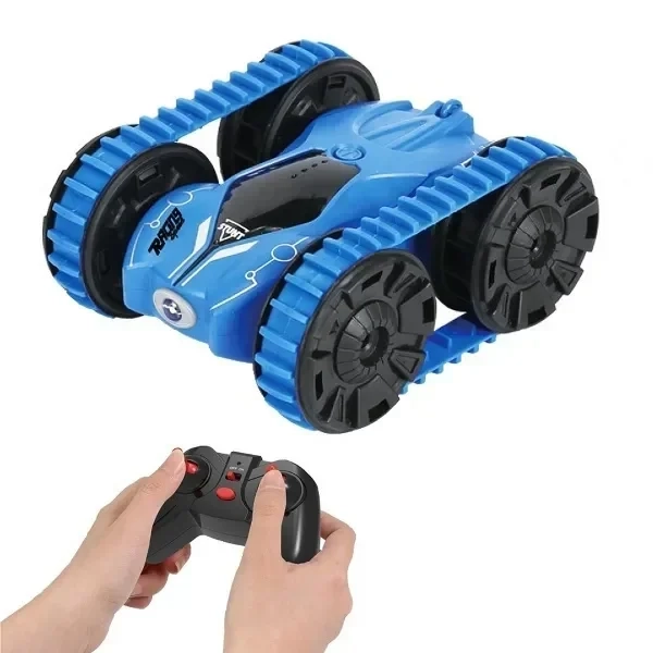 RQ3001 τηλεκατευθυνόμενο αυτοκίνητο stunt διπλής όψης μπλε