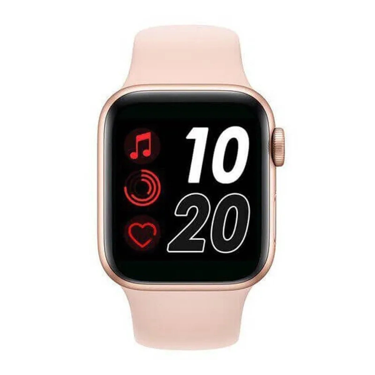 Smartwatch με παλμογράφο και οθόνη αφής T500 ροζ - Image 2