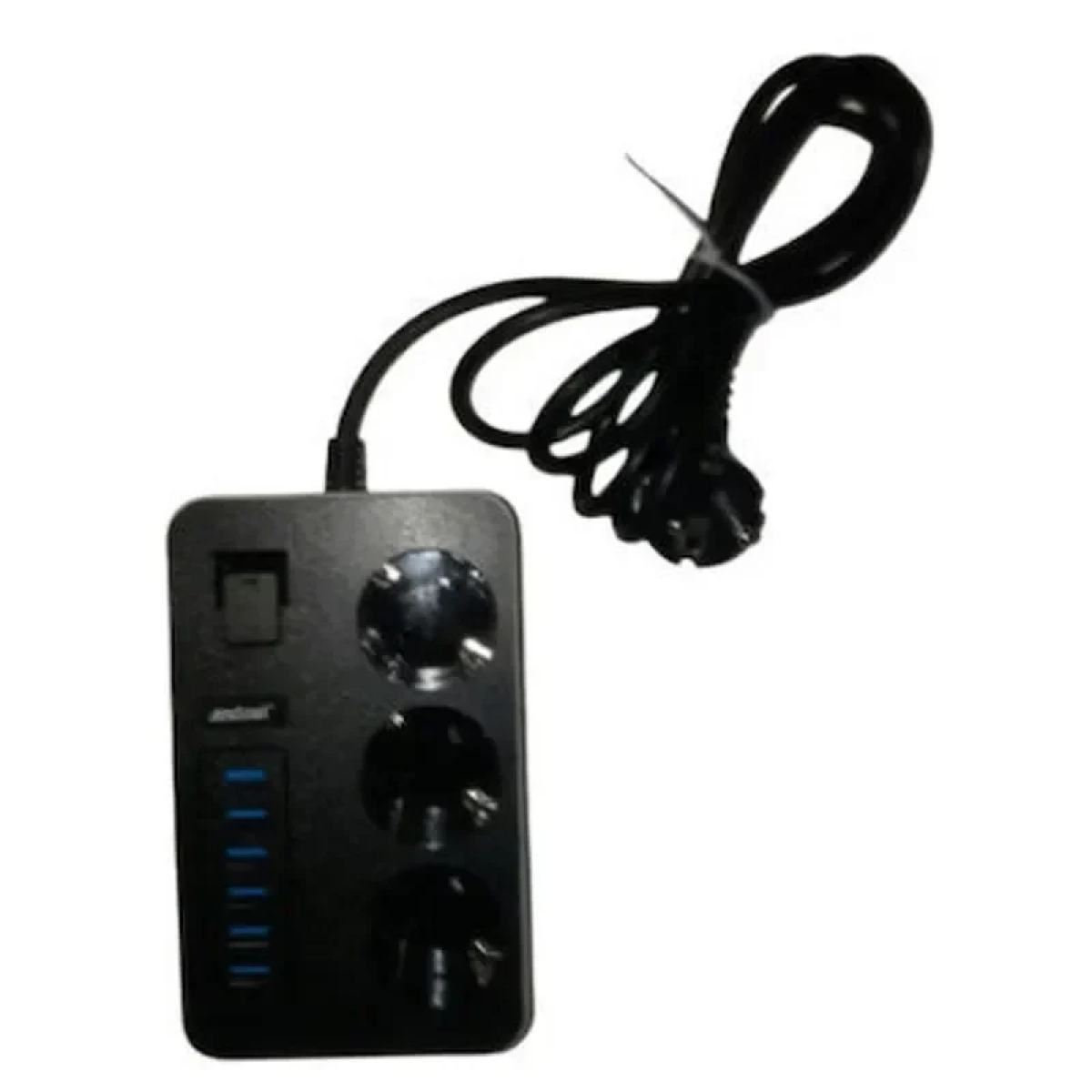 Πολύπριζο με 6 θύρες USB και 3 υποδοχές σούκο με διακόπτη Andowl Q-PC6