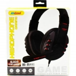 Over ear gaming ακουστικά μαύρα 3,5mm για PC Φ40mm Andowl Q-925