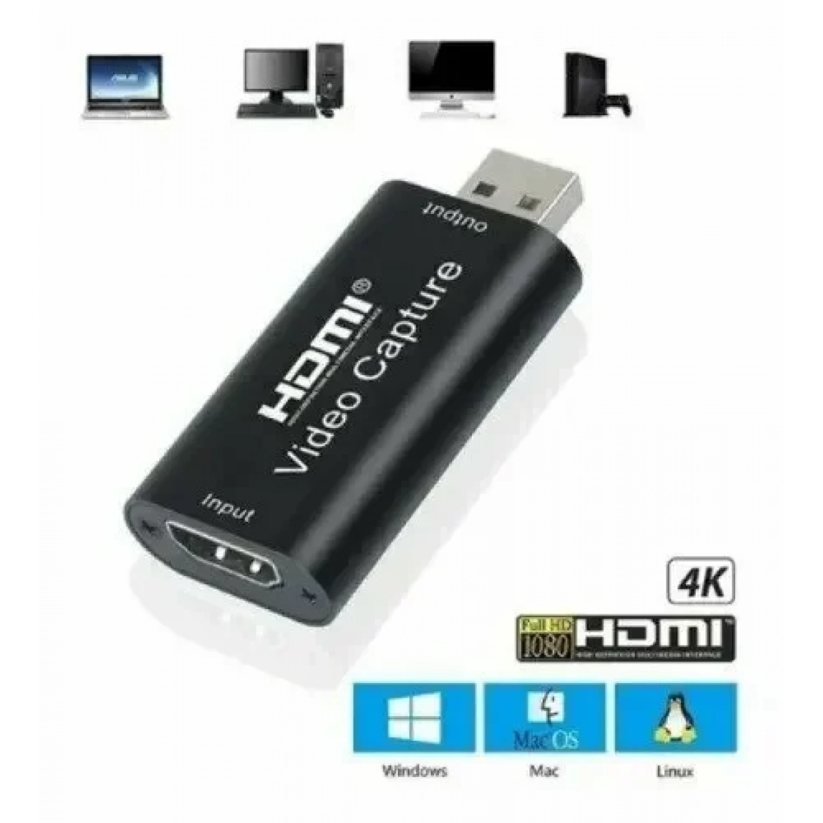 Κάρτα Λήψης HDMI σε USB-A Video Capture 4K Ultra Andowl Q-H165 - Image 3