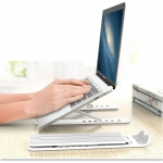 Πτυσσόμενη βάση για laptop-notebook-tablet έως 15.6" με 6 ρυθμιζόμενα ύψη Andowl P1 λευκή