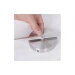 Αυτοκόλλητο Ρολόι 3D Τοίχου μεγάλο Modern Creative Mute Dο It Yourself Μαύρο (120x120cm)