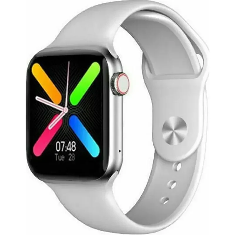Smartwatch Με Παλμογράφο Και Οθόνη Αφής Ft80 44Mm Λευκό